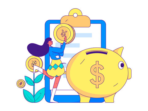金融矢量插畫