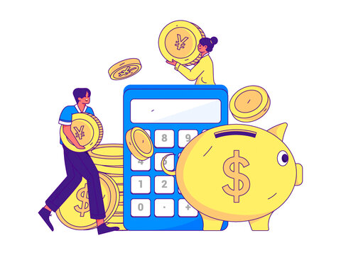 金融矢量插畫