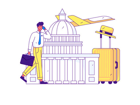 旅游矢量插畫