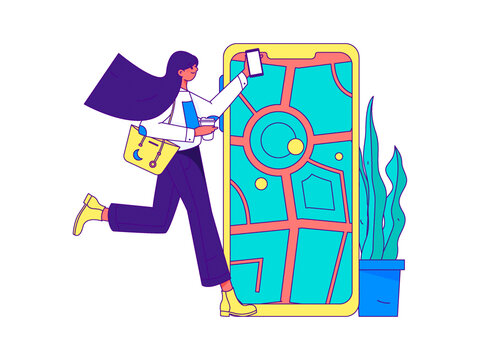 跑步矢量插畫