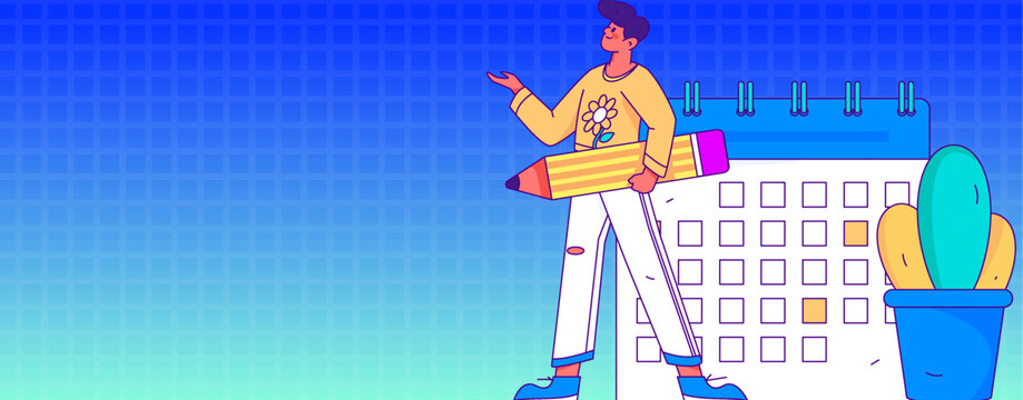 簽到矢量插畫