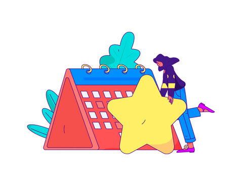 簽到矢量插畫
