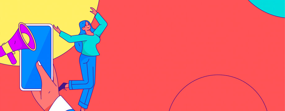 社交矢量插畫