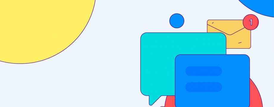 社交矢量插畫