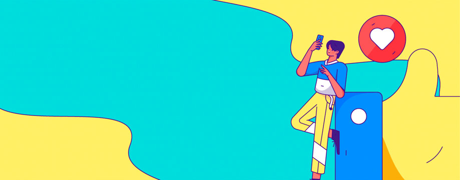 社交矢量插畫