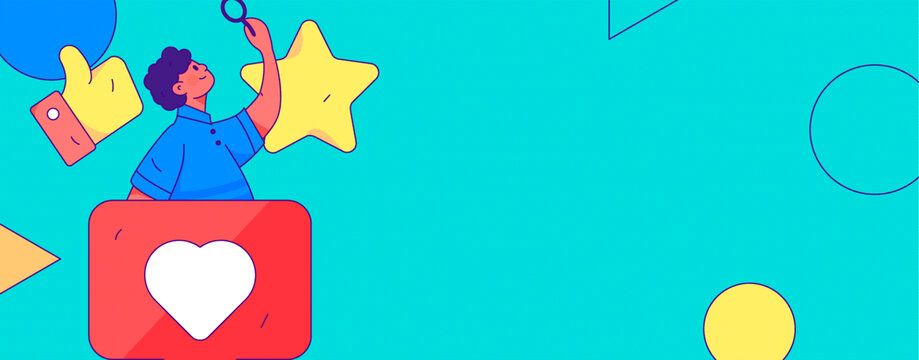 社交矢量插畫