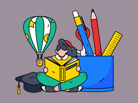 教育矢量插畫