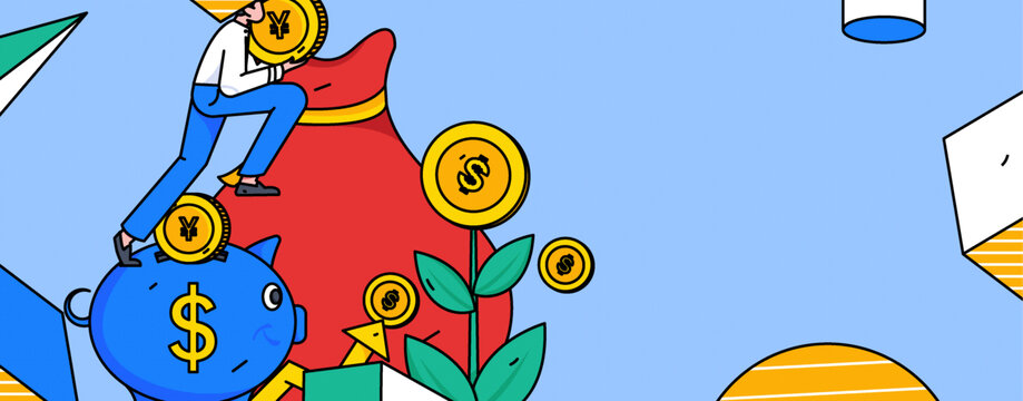 金融矢量插畫