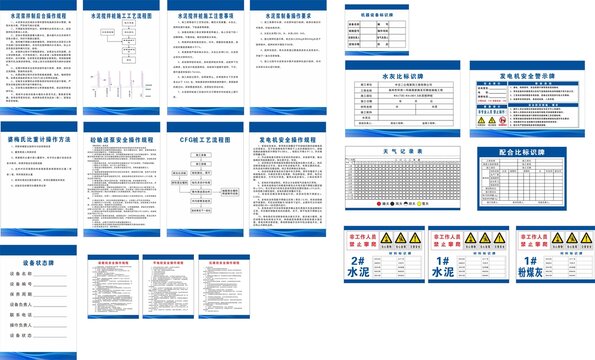 建筑工地企業(yè)制度及標(biāo)識(shí)牌合集