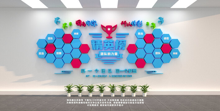 精英榜文化墻