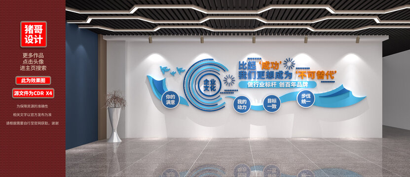 企業(yè)勵(lì)志文化墻設(shè)計(jì)效果圖