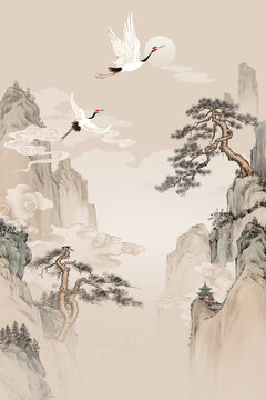 松鶴圖