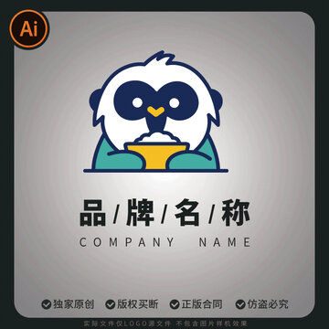 可愛動物主題品牌標(biāo)志設(shè)計