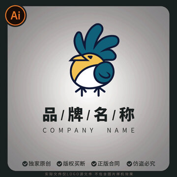 卡通公雞品牌標(biāo)志設(shè)計