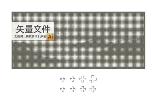 意境山水畫鏤空板