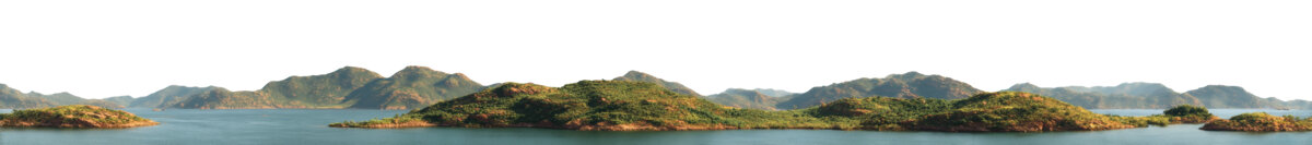 [免摳素材]湖泊群島美景全景圖