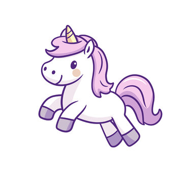 可愛(ài)跳躍的獨(dú)角小馬