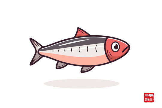 卡通風(fēng)格的可愛小魚圖案