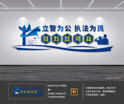 公安警隊文化墻