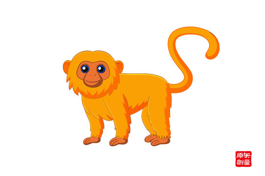 可愛卡通小猴子形象