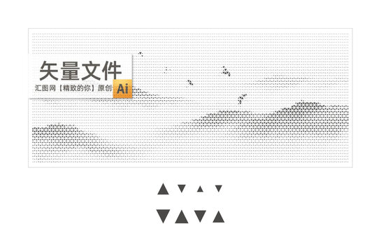 矢量中式山