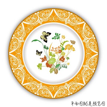 餐具花面