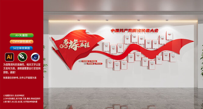 黨的光輝歷程黨史文化墻