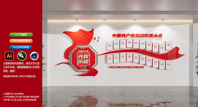 黨的光輝歷程黨史文化墻