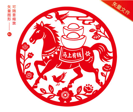 馬年窗花