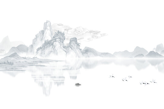 水墨山水畫