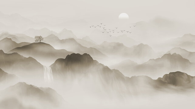 水墨山水