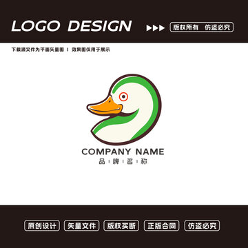 鴨子logo標(biāo)志