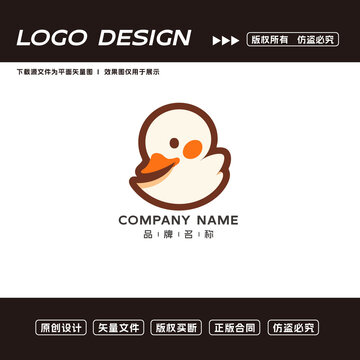 烤鴨logo標(biāo)志