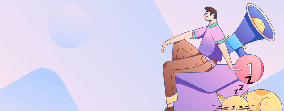 公告矢量插畫