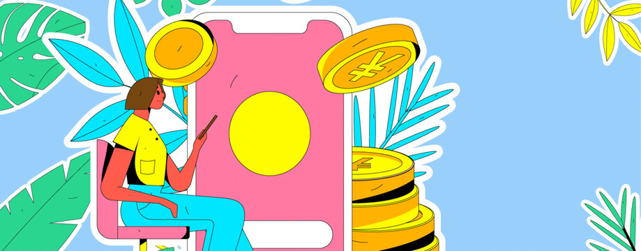 金融矢量插畫