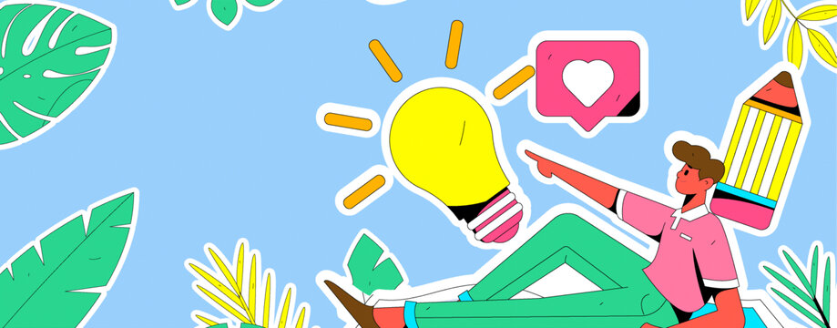 閱讀矢量插畫