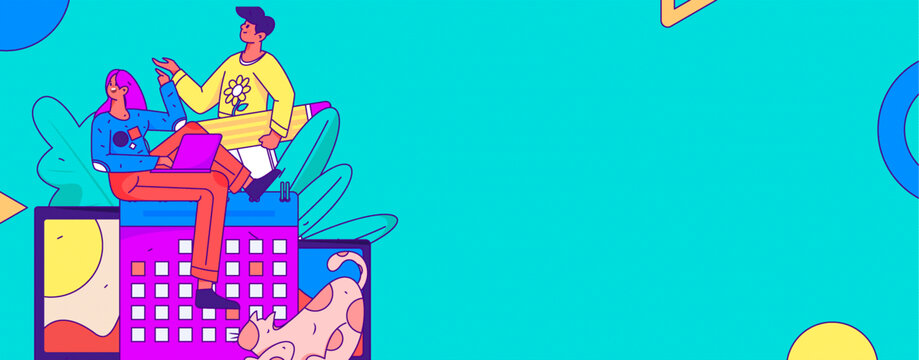 居家矢量插畫