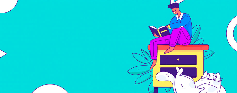 居家矢量插畫