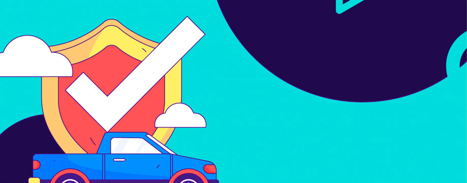 汽車保險矢量插畫