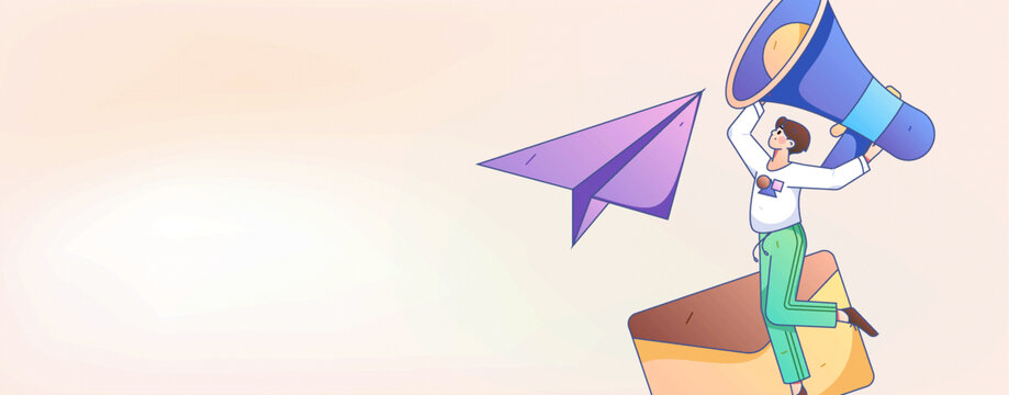 公告矢量插畫