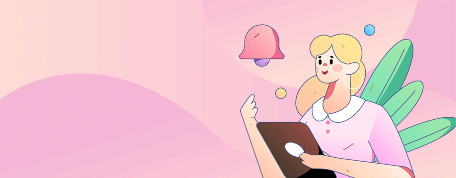 公告矢量插畫