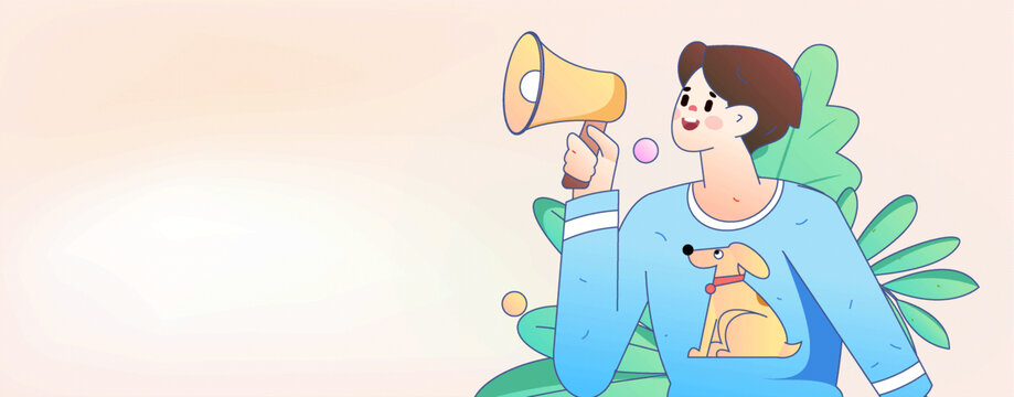 公告矢量插畫
