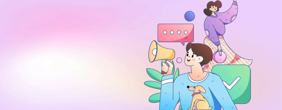 公告矢量插畫