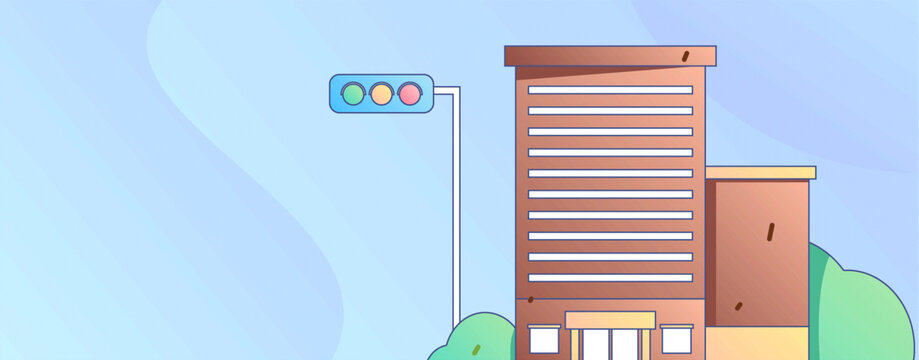 建筑矢量插畫