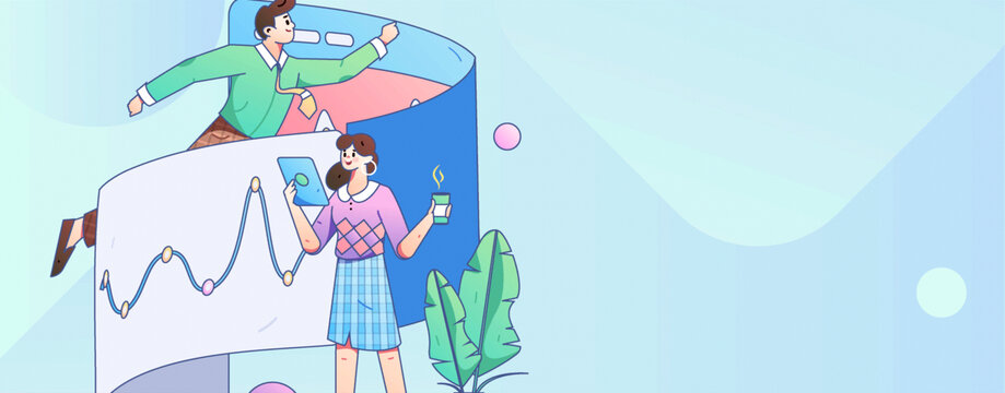 協(xié)作矢量插畫