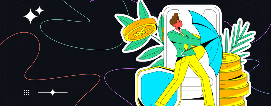金融矢量插畫
