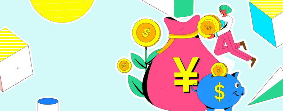 金融矢量插畫