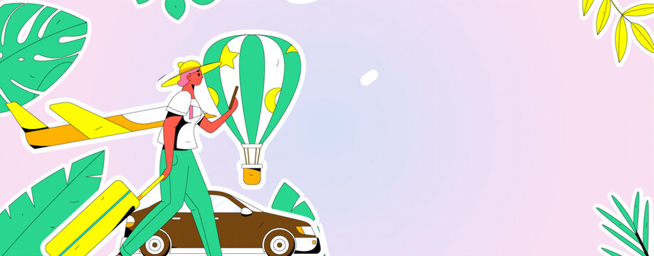 旅游矢量插畫