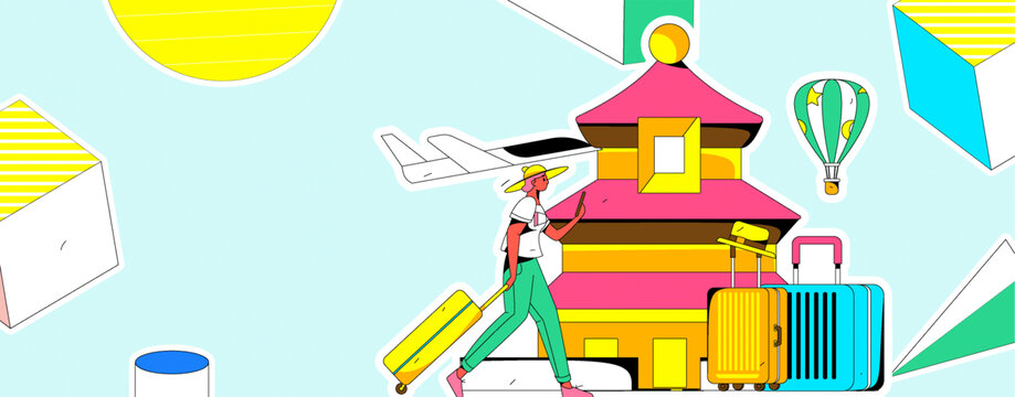 旅游矢量插畫