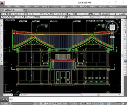 中式合院建筑CAD施工圖